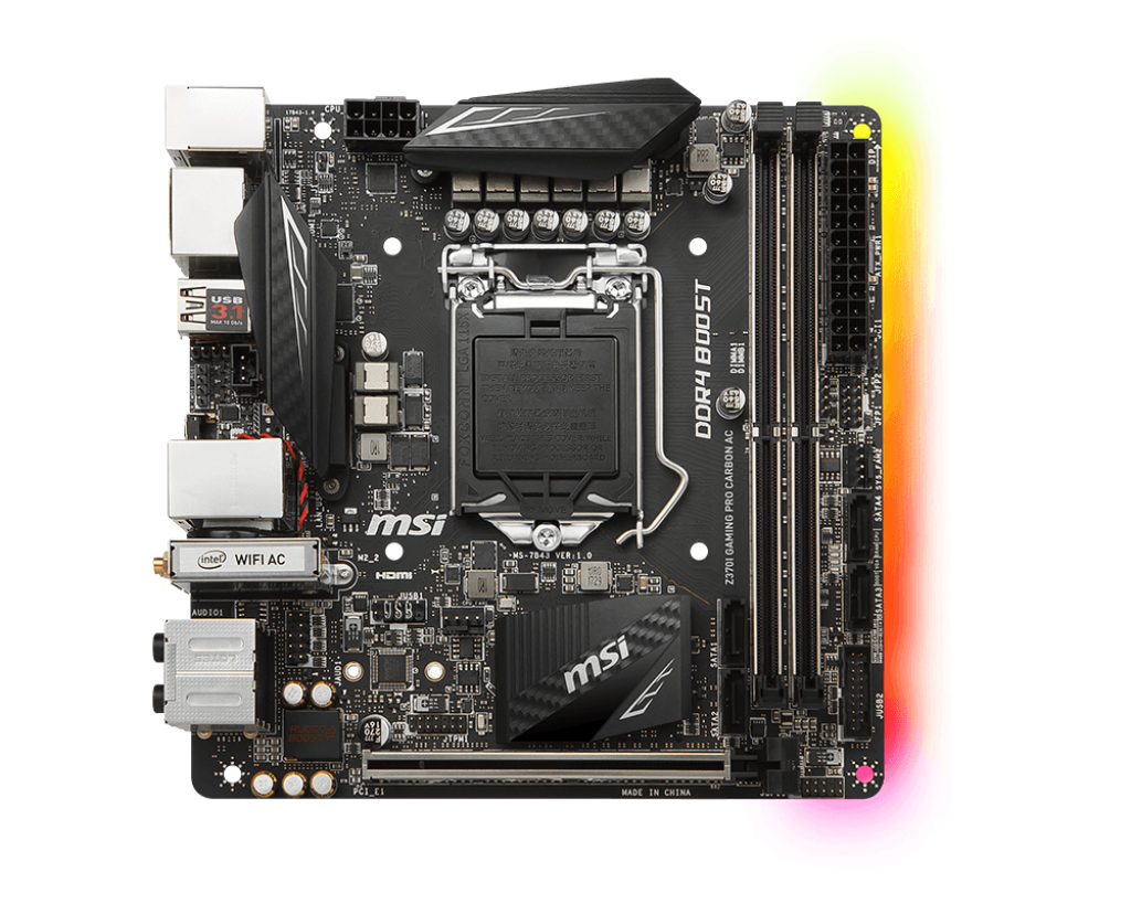 MSI Z370I GAMING PRO CARBON AC