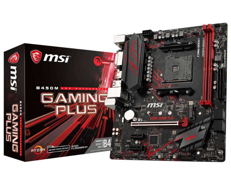 MSI B450M Gamıng Plus Am4 Ddr4 3466(Oc) Dvı Hdmı Usb3.1 Matx Fiyat