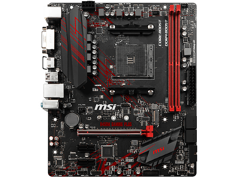 MSI B450M Gamıng Plus Am4 Ddr4 3466(Oc) Dvı Hdmı Usb3.1 Matx Fiyat