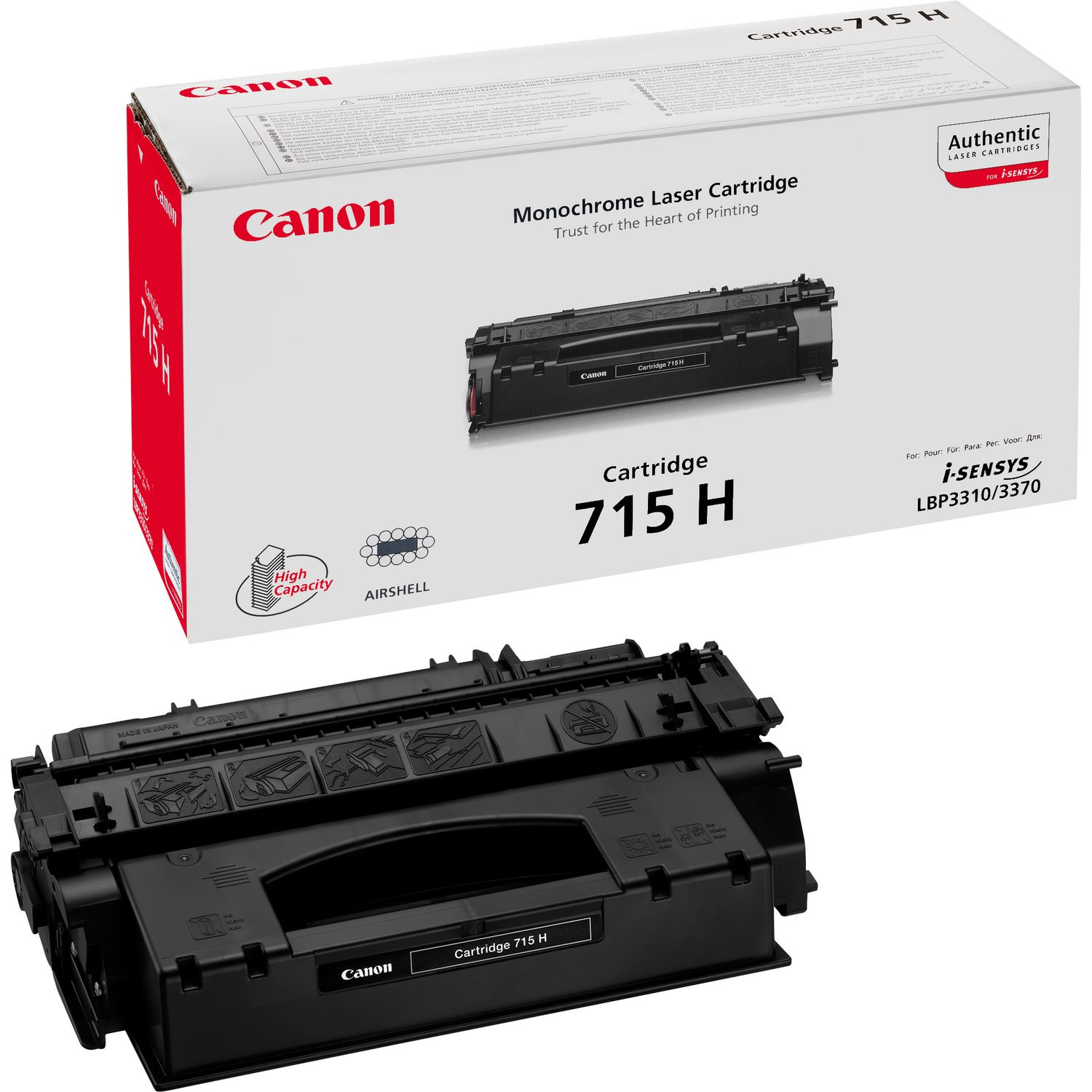 CANON 1976B002 Crg-715H Yuk. Kapasıte Lazer Toner