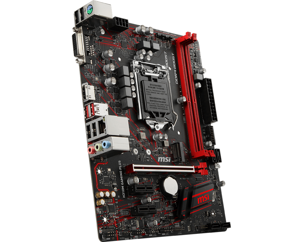 MSI H310M Gamıng Plus Soket 1151 Ddr4 2666 Dvı Vga Usb3.1 Led Matx Anakart