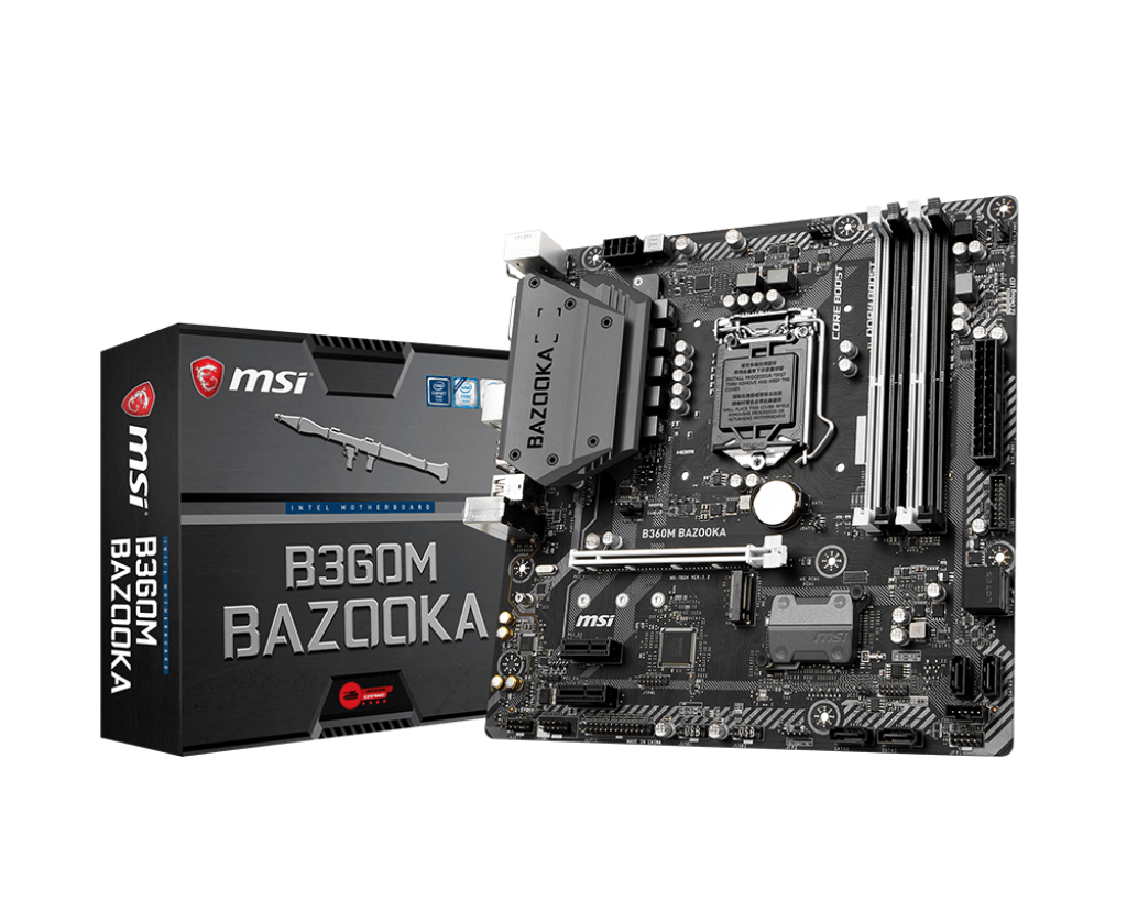 MSI B360M Bazooka Soket 1151 Ddr4 2666 Dvı Vga Hdmı Usb3.1 Matx Anakart
