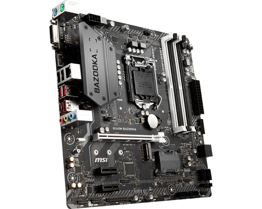 MSI B360M Bazooka Soket 1151 Ddr4 2666 Dvı Vga Hdmı Usb3.1 Matx Anakart