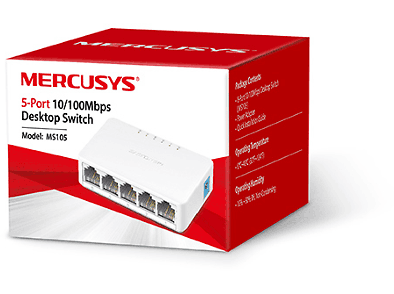 MERCUSYS MS105 5-Port 10/100Mbps Switch