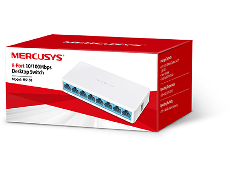 MERCUSYS MS108 8-Port 10/100Mbps Switch