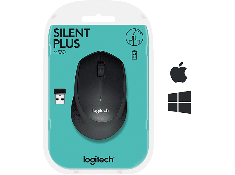 LOGITECH M330 Sessiz Kablosuz Optik Mouse - Siyah_4