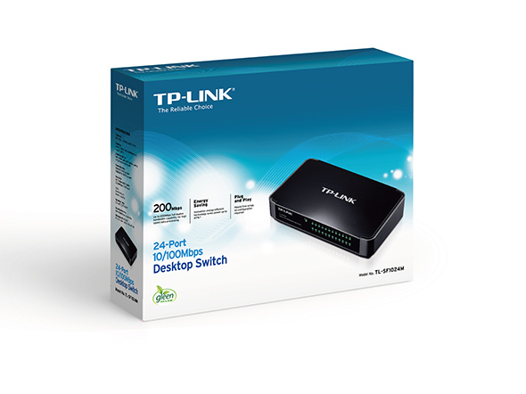TP-LINK Tl-Sf1024M 24 Port 10/100 Desktop Swıtch