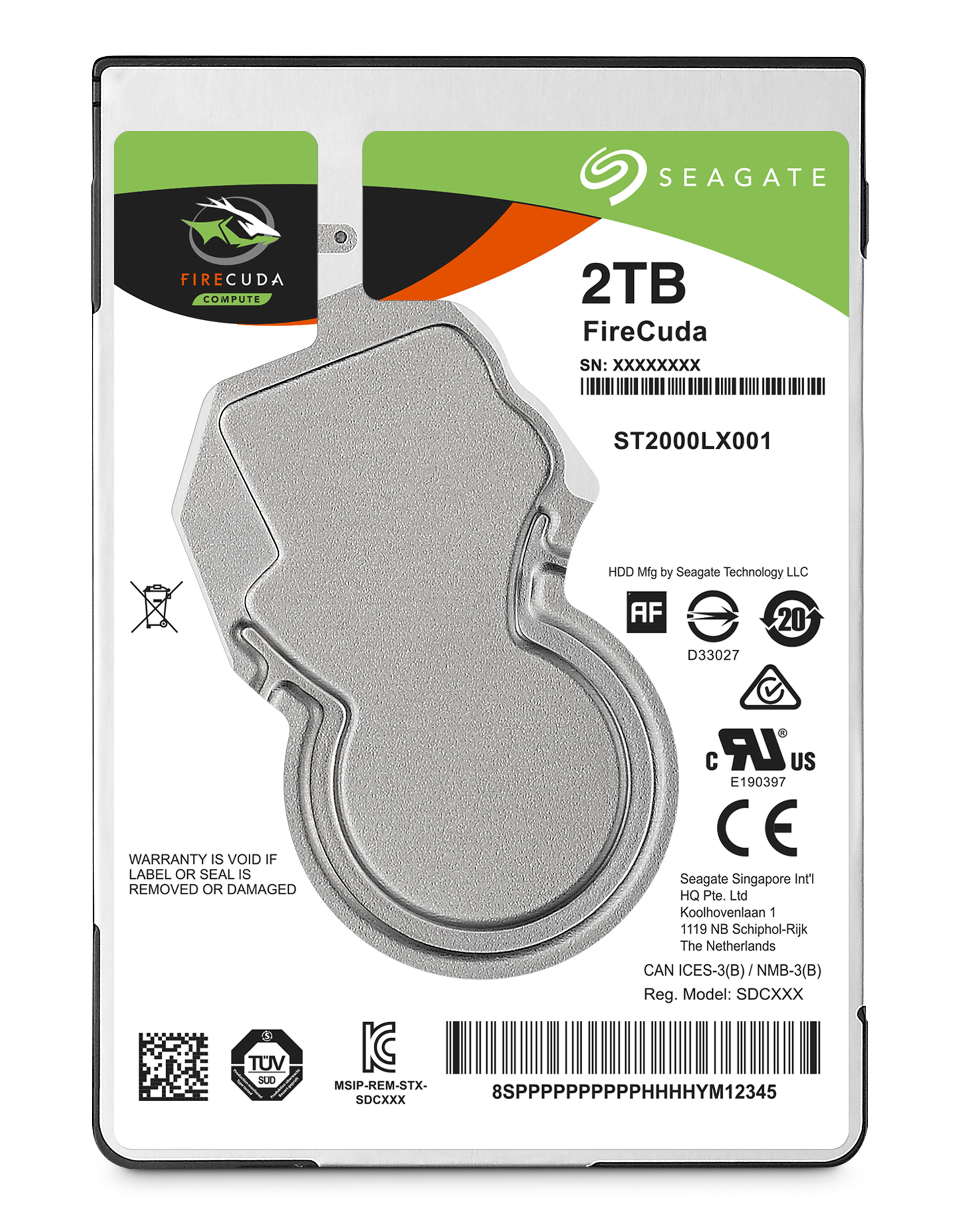 SEAGATE Fırecuda 2.5 2Tb Sata 3.0 128Mb 140Mb/S 5400Rpm 7Mm St2000Lx001 Notebook Hdd