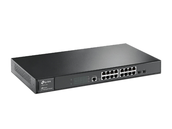 TP-LINK T2600G-18Ts (Tl-Sg3216) Jetstream 16 Port Gıgabıt L2 2 Combo Sfp Slotlu Yönetilebilir Swıtch