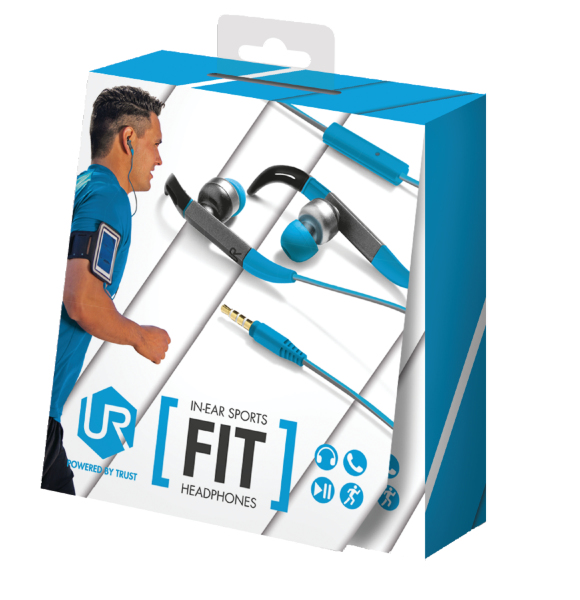 TRUST URBAN Urban 20321 Fıt Kulakiçi Spor Kulaklığı-Mavi