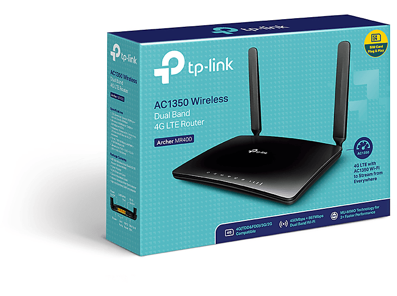 TP-LINK ARCHER MR400 Wireless Dual Band 4G LTE Router Modem_3