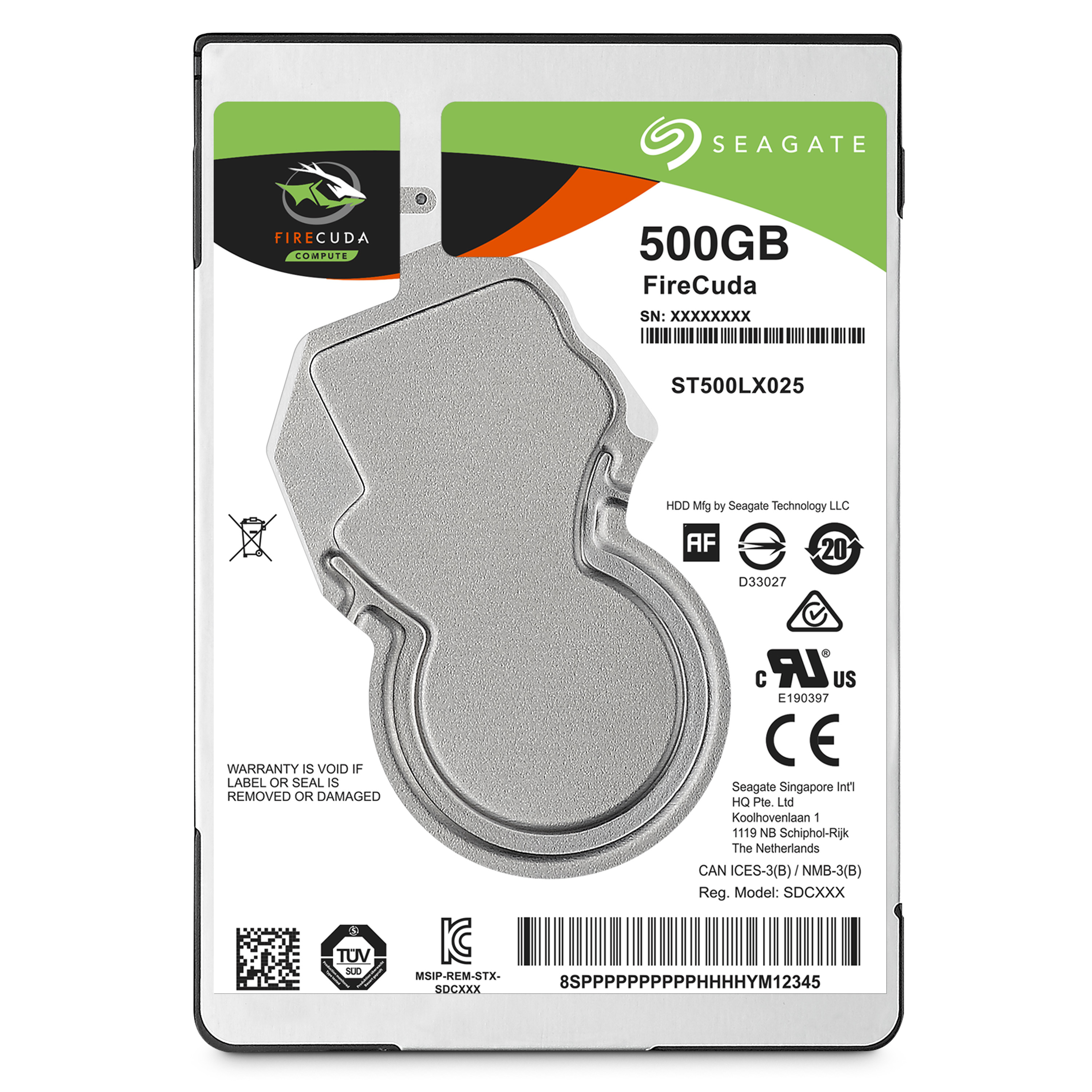 SEAGATE Fırecuda 2.5 500Gb Sata 3.0 128Mb 140Mb/S 5400Rpm 7Mm St500Lx025 Notebook Hdd