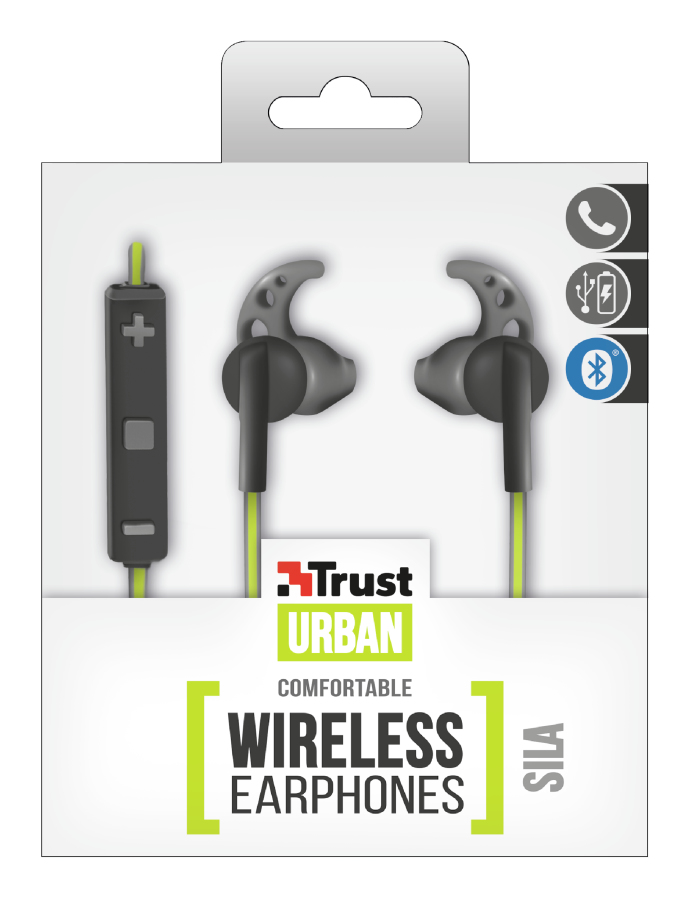 TRUST URBAN 21770 Sila Kablosuz Kulaklık Yeşil