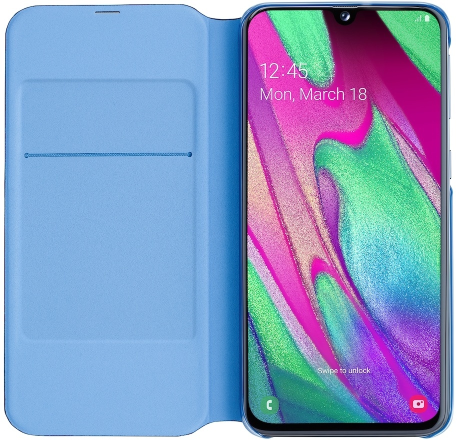 SAMSUNG Wallet - Custodia per libretti (Adatto per modello: Samsung Galaxy A40)