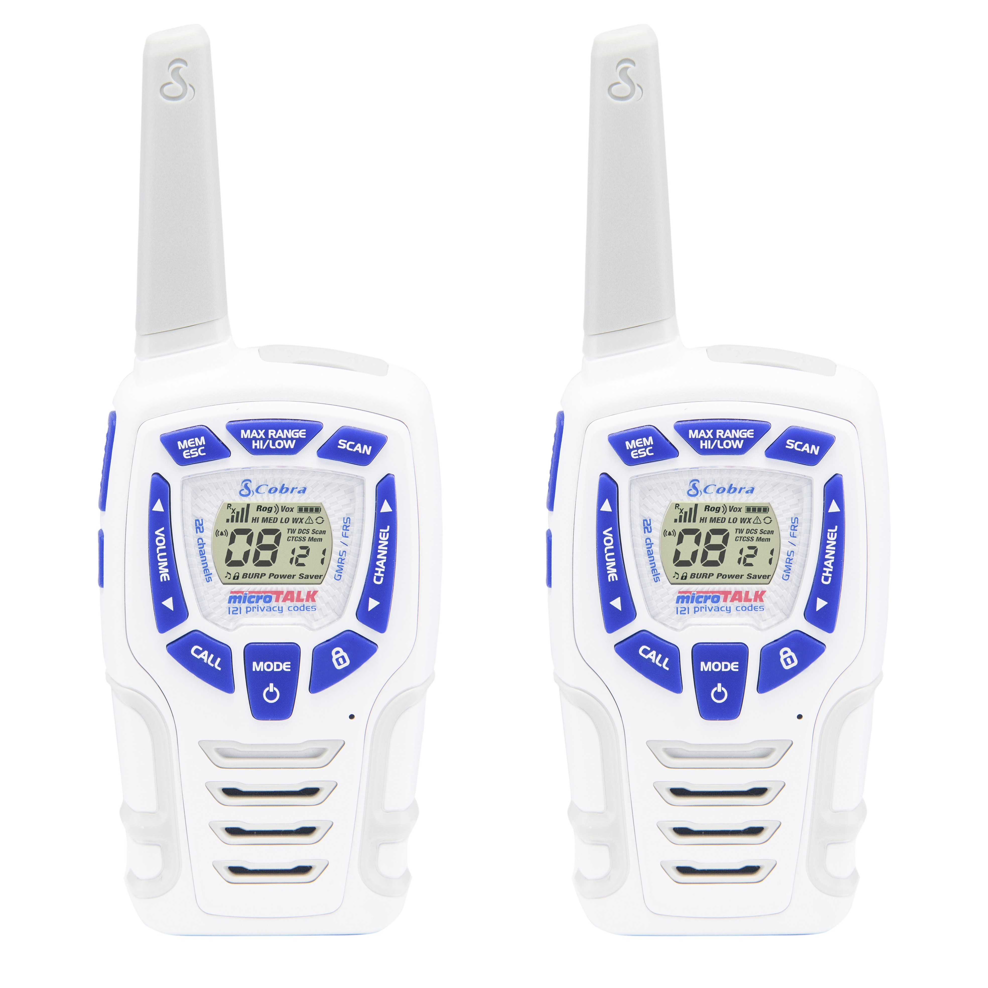 COBRA AM 845 Walkie Talkie Weiß / Blau