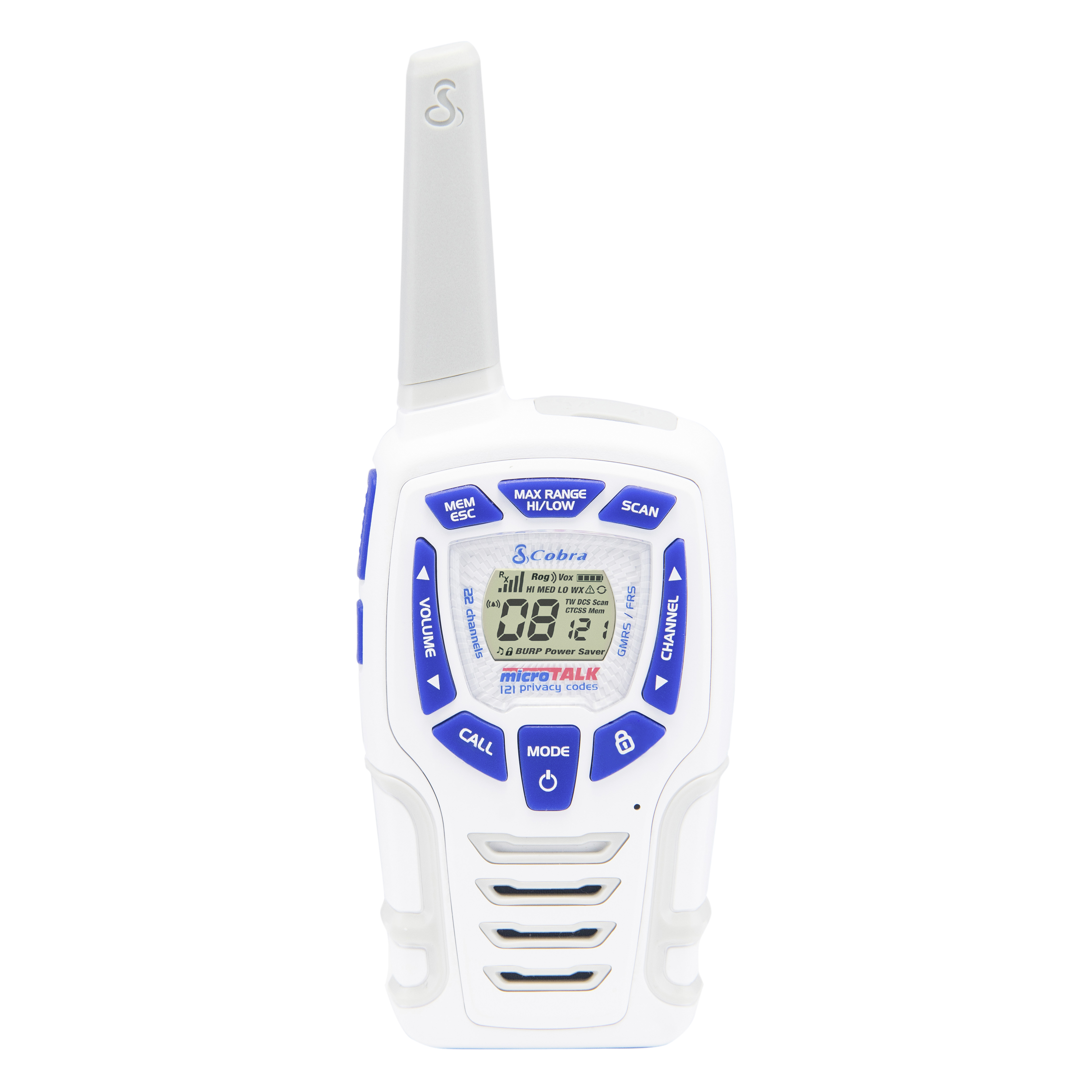 COBRA AM 845 Walkie Talkie Weiß / Blau