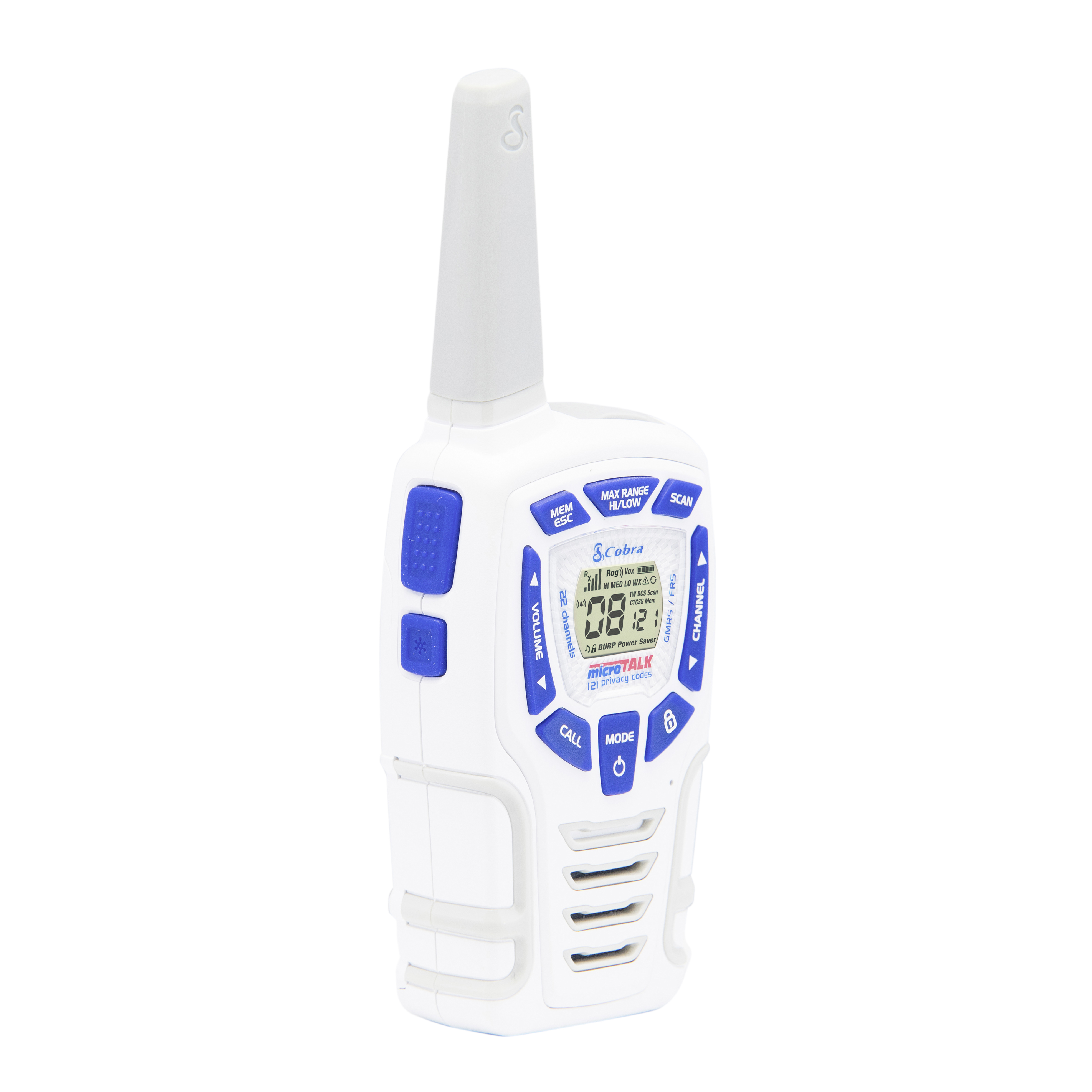 COBRA AM 845 Walkie Talkie Weiß / Blau
