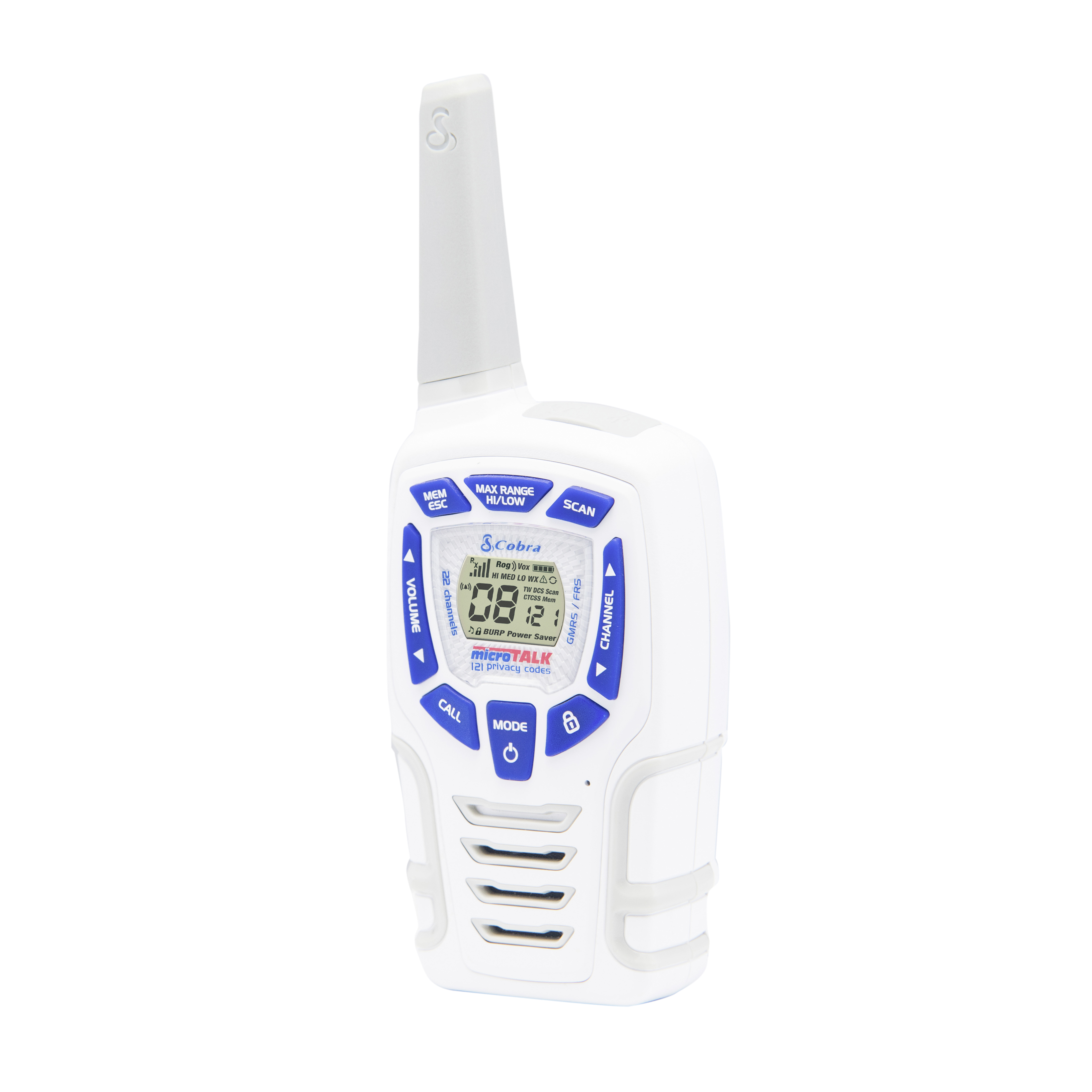COBRA AM 845 Walkie Talkie Weiß / Blau