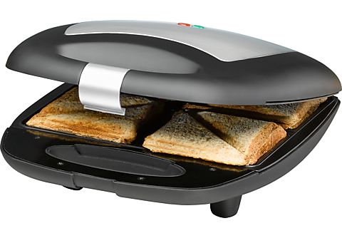 Sandwichmaker ROMMELSBACHER ST 1410 Sandwichmaker Edelstahl/Schwarz  Edelstahl/Schwarz | MediaMarkt