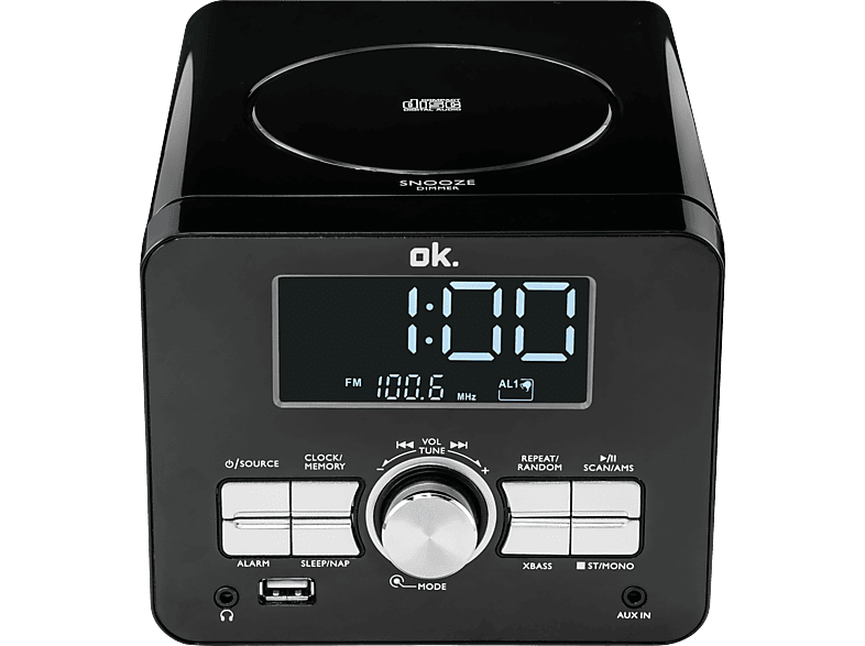OK Wekkerradio FM CD MP3 USB (OCR 100 CD)