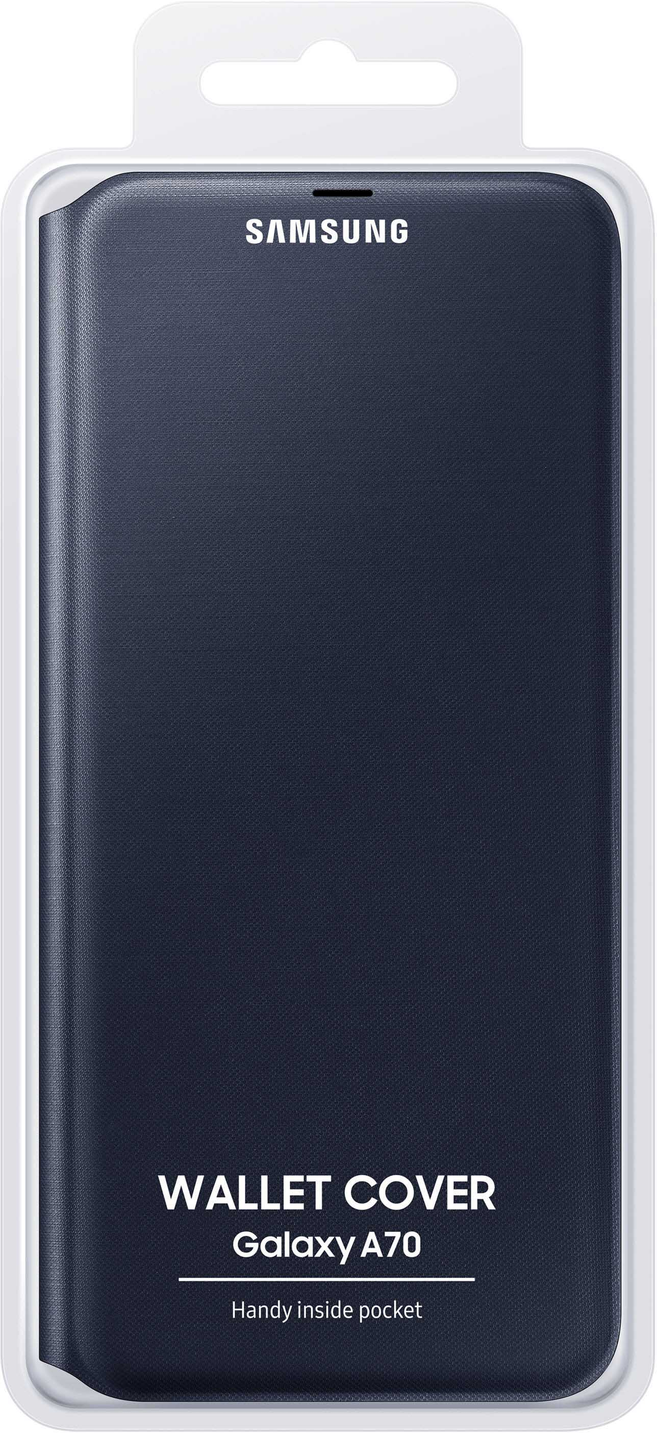 SAMSUNG Flip Cover, Bookcover, Samsung, Galaxy A70, Schwarz