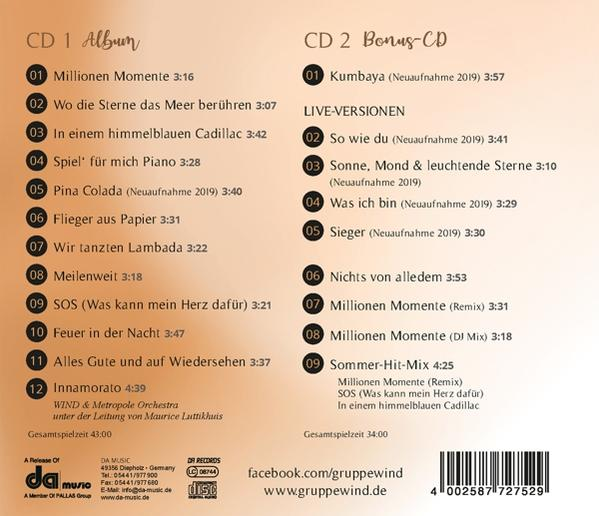 CD-Cover mit Titelliste und Albumdetails auf Deutsch, Brauntöne.