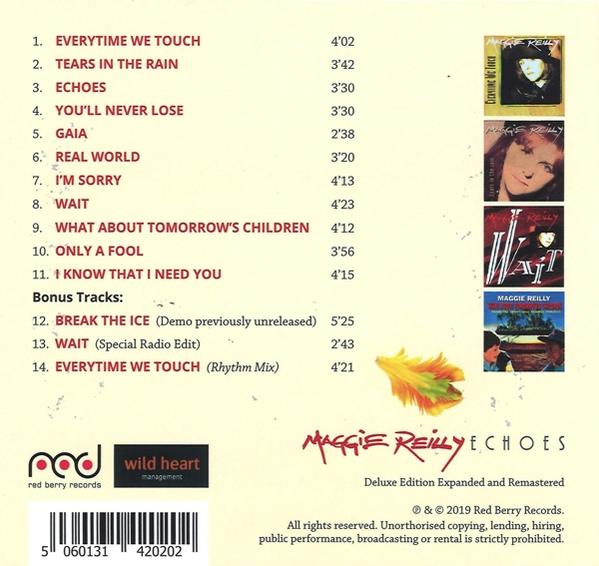 CD-Cover mit Titelliste und Albumcover, mit einem Frauengesicht und Kunstwerk.