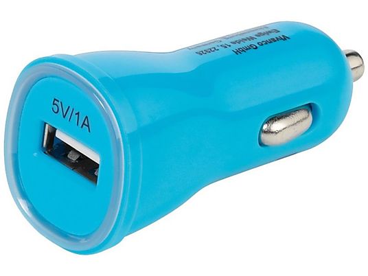 VIVANCO USB - KFZ-Ladegerät (Blau)
