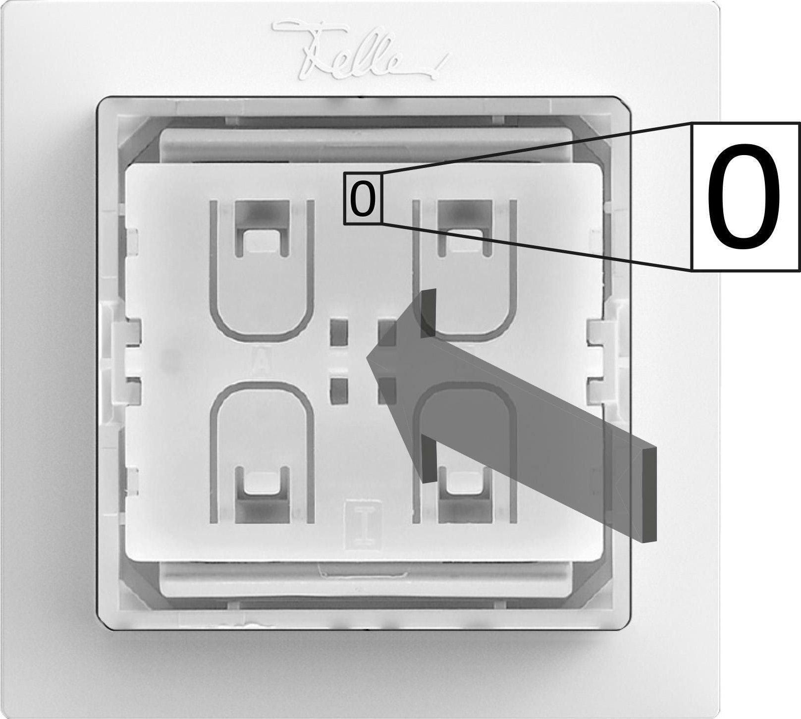 FELLER Smart Light Control - Wandschalter/Fernbedienung für Philips Hue (Weiss)