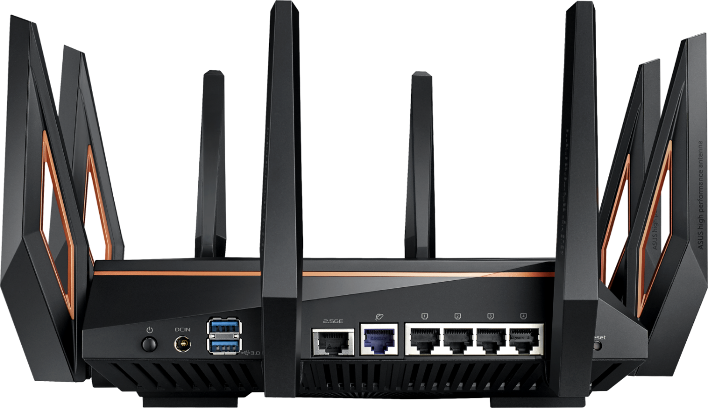 Router gaming - ASUS ROG Rapture GT-AX11000,Tri-Banda AX11000, 2.5G gaming port, AiProtection Pro, Negro