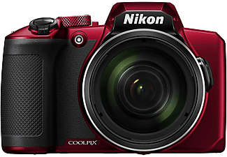 NIKON Coolpix B600 digitális fényképezőgép, vörös (VQA091EA)