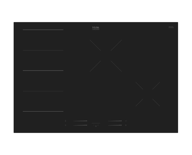 ETNA KIF577ZT Elektrische kookplaten Zwart