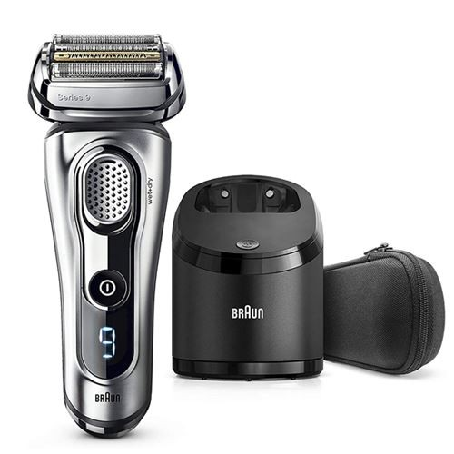 Afeitadora - Braun Shaver 9292CC, 50 min, LED, Recargable, 10000 microvibraciones, Plata