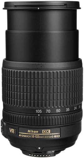NIKON D3500 DSLR fényképezőgép + 18-105 mm AF-S VR objektív KIT (VBA550K003)
