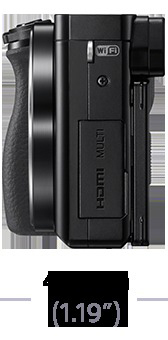 SONY Alpha 6000 Body (ILCE-6000) Systemkamera, 7,6 cm Display, WLAN