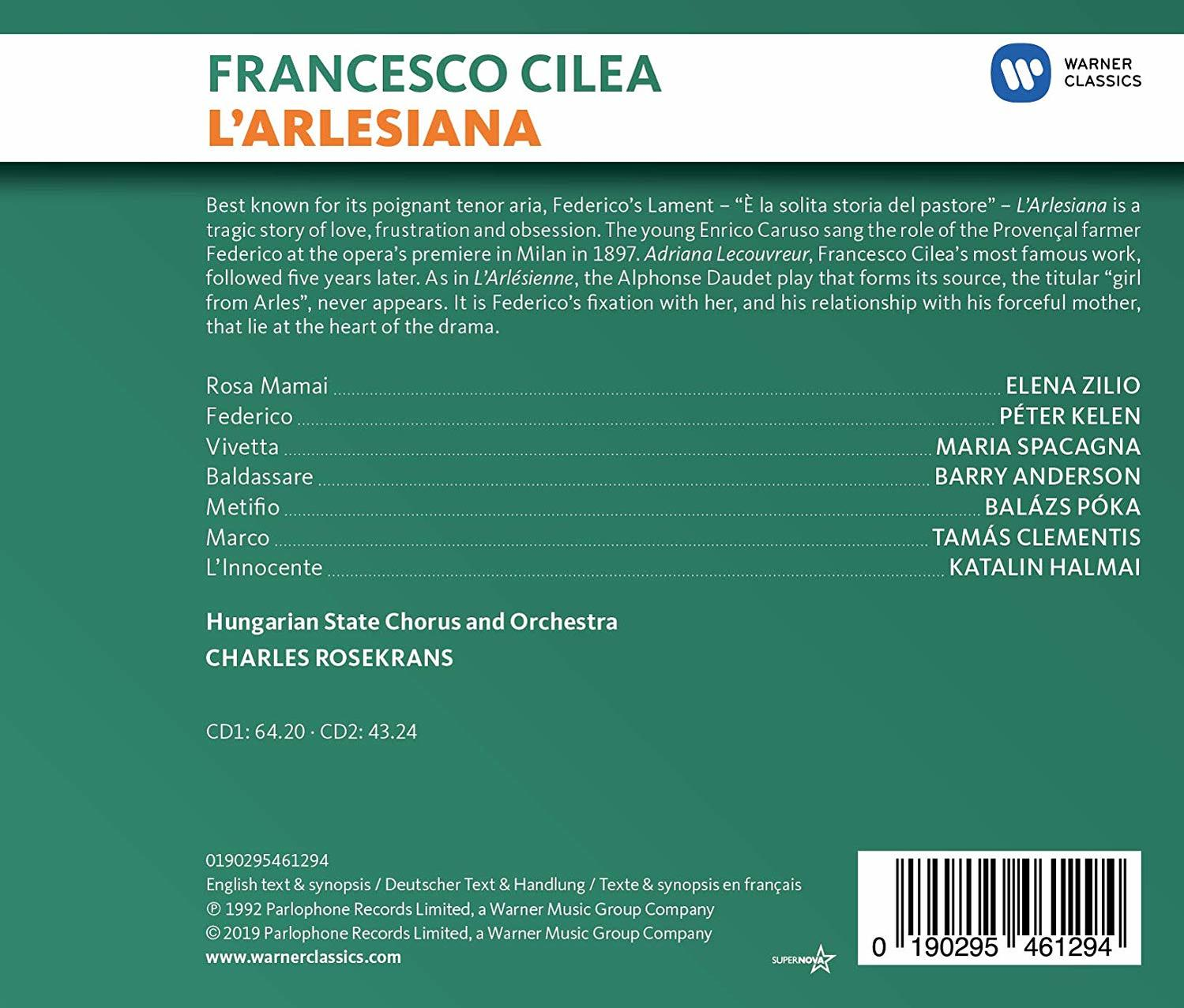 Charles Rosekrans - L'Arlesiana  - (CD)