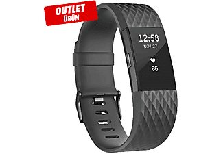 FITBIT Charge 2 Gunmetal Small Siyah Outlet 1178286