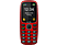 BEAFON SL-360 Ergonomikus piros nyomógombos kártyafüggetlen mobiltelefon