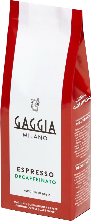 GAGGIA Koffeinmentes őrölt kávé, 250 gramm