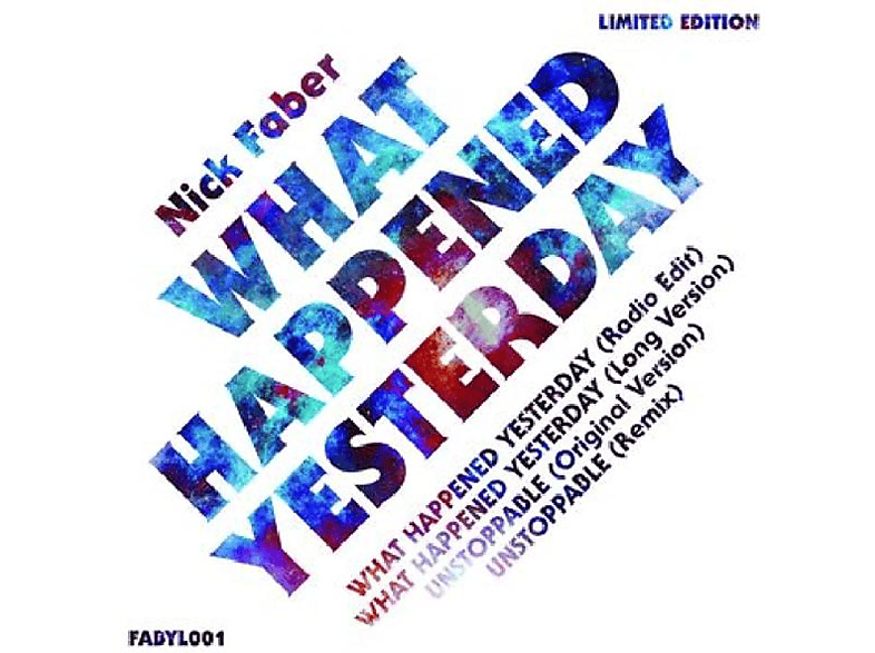 Nick Faber - What Happened Yesterday  - (EP (analog))
