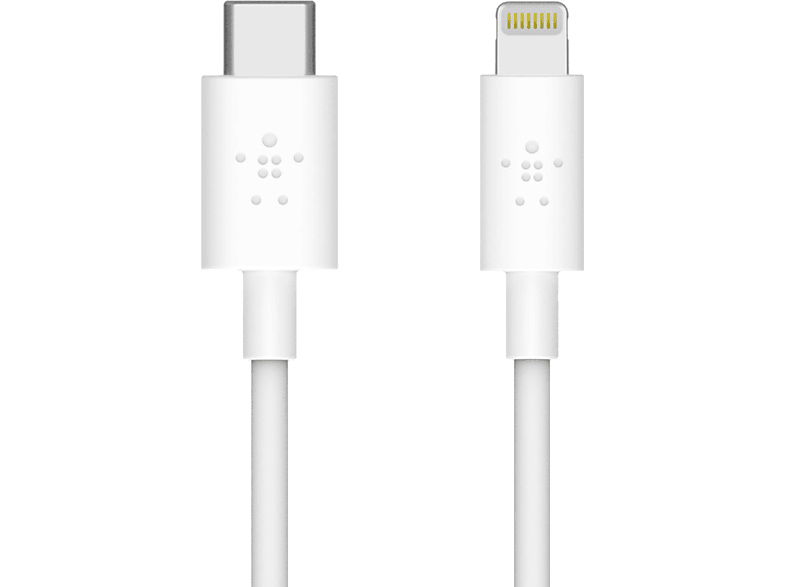 BELKIN USB-C / Lightning-kabel 1.2 m Wit (F8J239BT04-WHT)