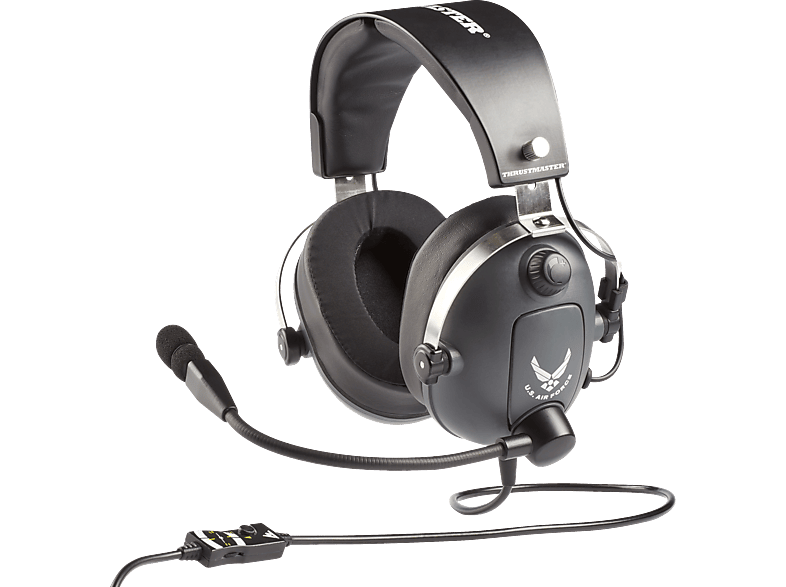 THRUSTMASTER T.Flight U.S. Air Force Edition, Over-ear Gaming Headset Grau/Schwarz