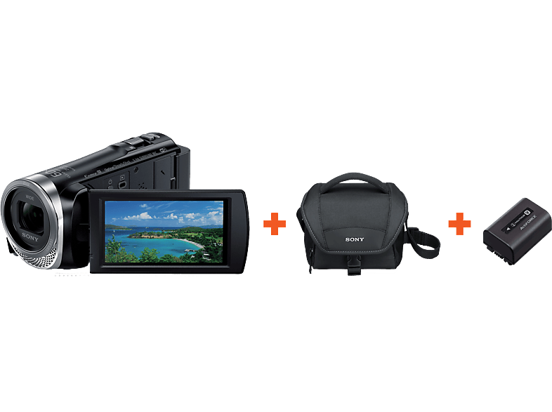 SONY HDRCX450 Zwart + tas + accu kopen? MediaMarkt