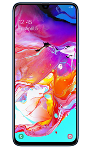 Móvil - Samsung Galaxy A70, Azul, 128 GB, 6 GB RAM, 6.7" Full HD+, SM6150, 4500 mAh, Android