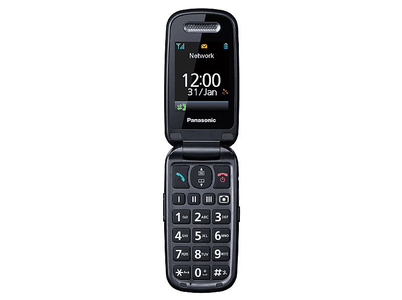 Teléfono Móvil Personas Mayores Panasonic KX-TU466EX Negro