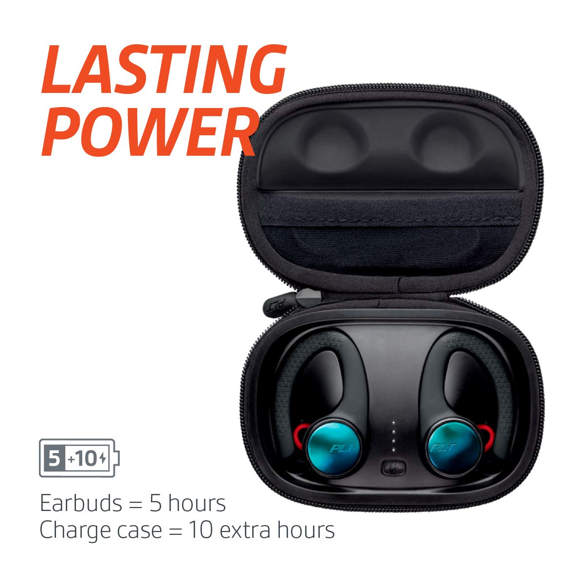 Auriculares deportivos - Plantronics BackBeat Fit 3100, Intrauriculares, inalámbricos, Negro
