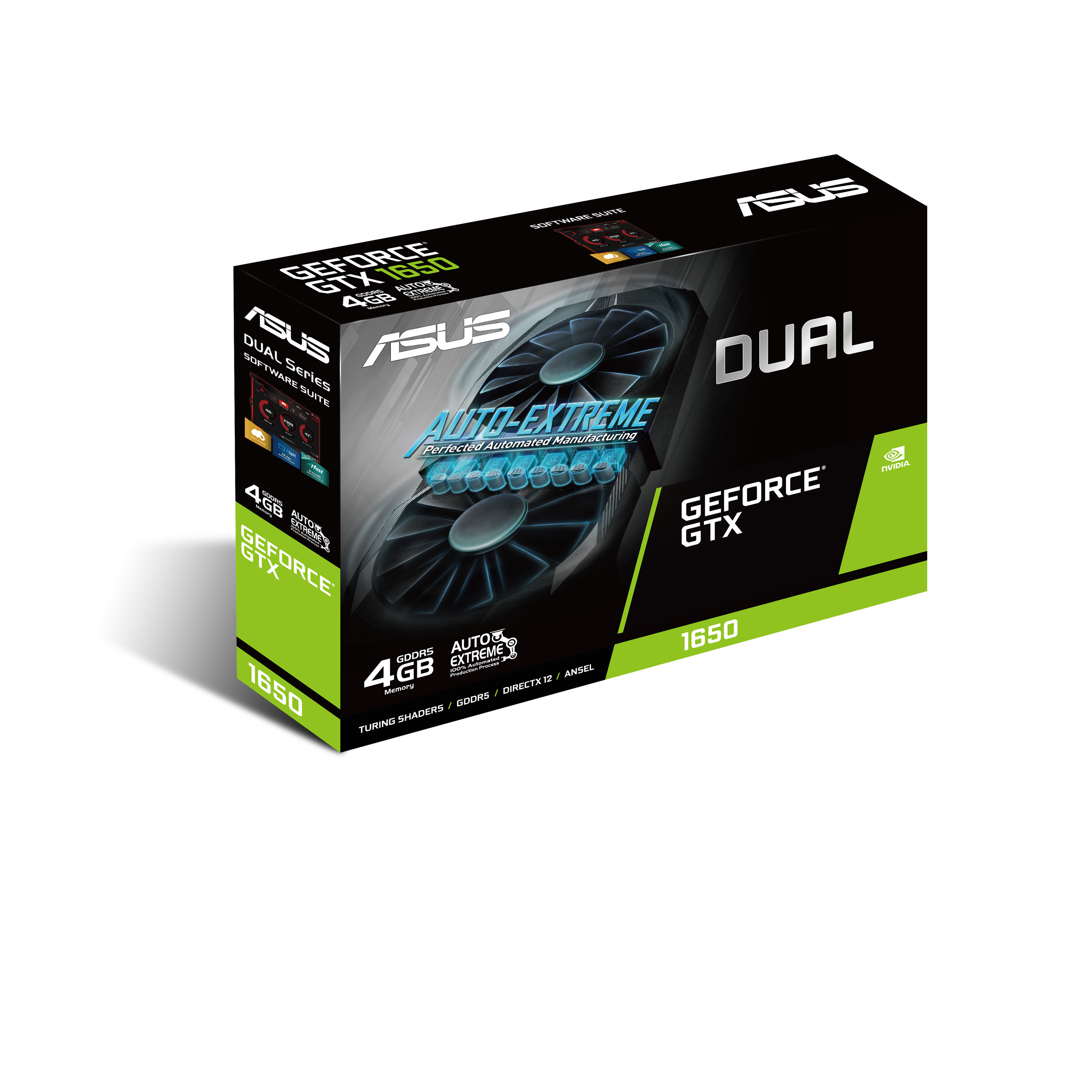 ASUS GeForce® GTX 1650 Dual 4GB (90YV0CV3-M0NA00) (NVIDIA, Grafikkarte)