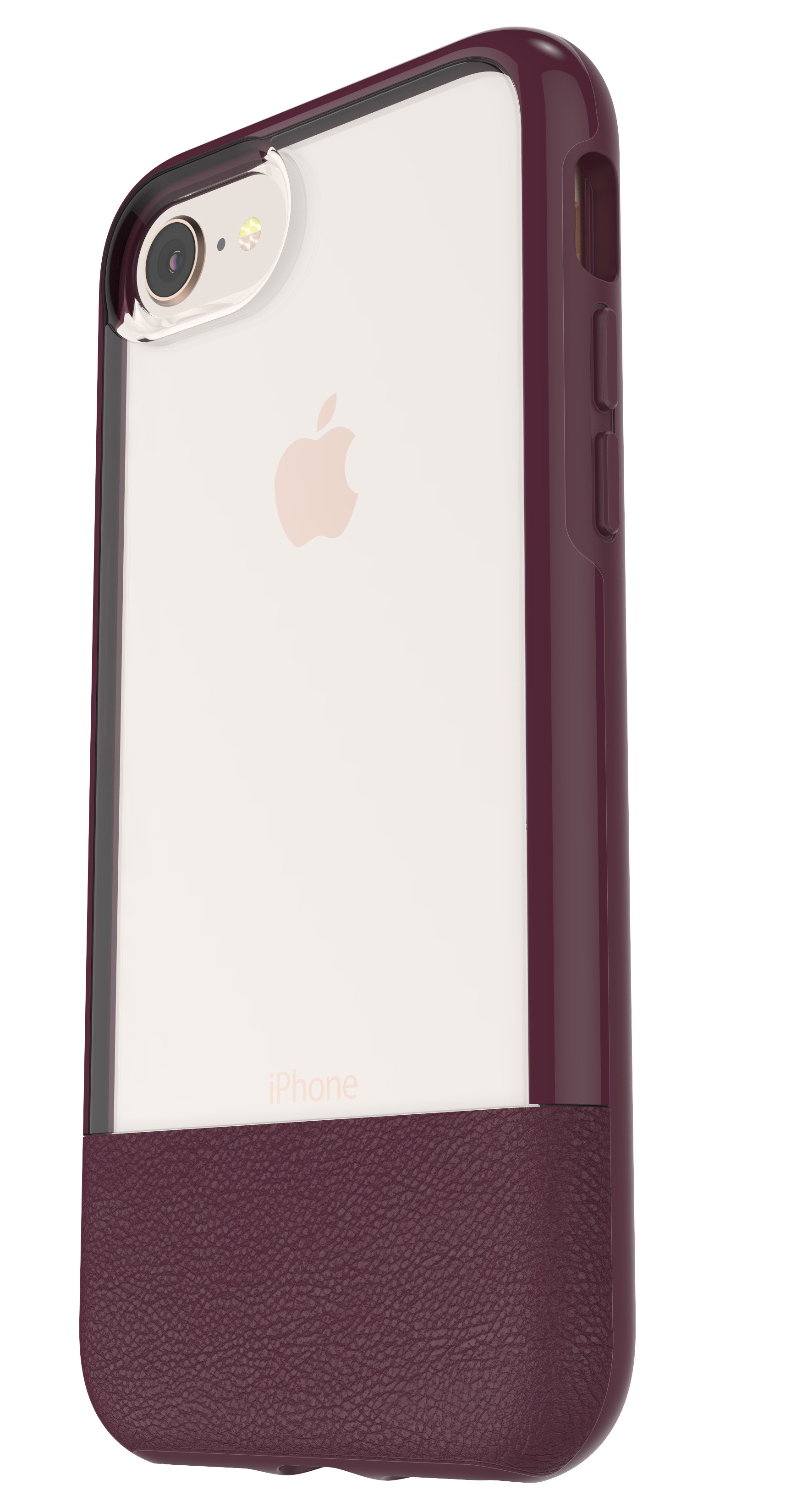 OTTERBOX Bundle Slim + Glas, Backcover, Apple, iPhone 7, iPhone 8, Weinrot