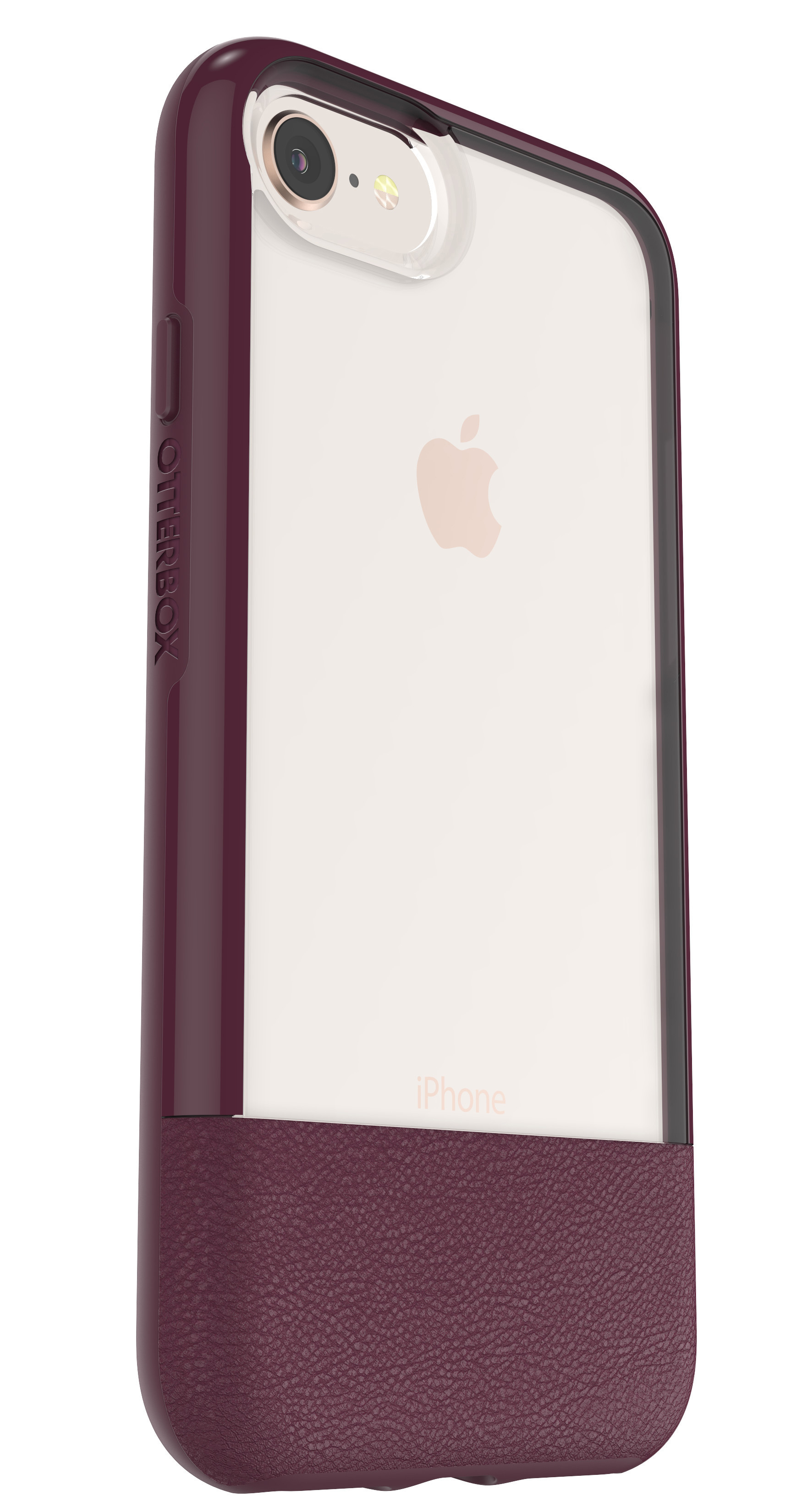 OTTERBOX Bundle Slim + Glas, Backcover, Apple, iPhone 7, iPhone 8, Weinrot
