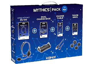 KÖNIX Mythics Pack - Pack d'accessoires pour PlayStation 4 (Noir)